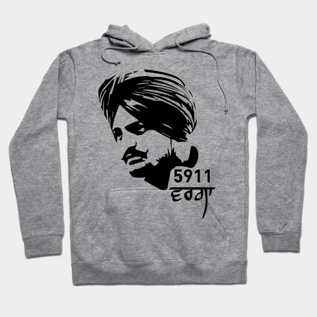 SIDHU MOOSE WALA (ਸਿੱਧੂ ਮੂਸੇਵਾਲਾ) Hoodie by Guri386